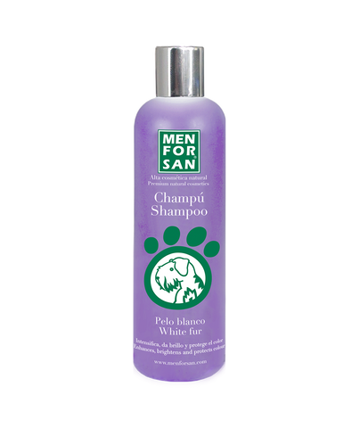 MENFORSAN Champú Para Perros Pelo Blanco 300 ml