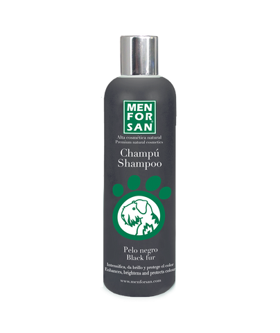 MENFORSAN Champú Para Perros Pelo Negro 300 ml